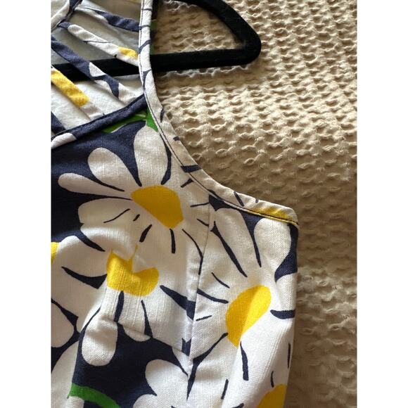 Lilly Pulitzer Originals White Tag Dress Size 2 Navy Daisy Floral Sleeveless - Picture 5 of 7